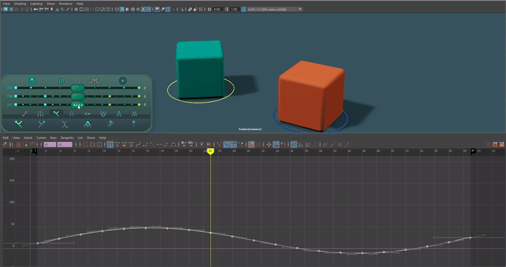 Trajectory and Reverse demonstrated in Maya